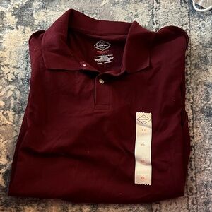 St. John's Bay Burgundy Men's Polo Shirt
